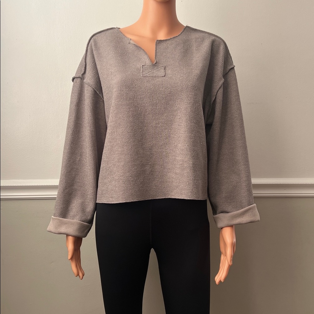 Urban outfitters jax notch cuffed sweater